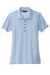 TravisMathew TM1WW002 Womens Oceanside Moisture Wicking Short Sleeve Polo Shirt Heather Allure Blue Flat Front