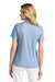 TravisMathew TM1WW002 Womens Oceanside Moisture Wicking Short Sleeve Polo Shirt Heather Allure Blue Model Back