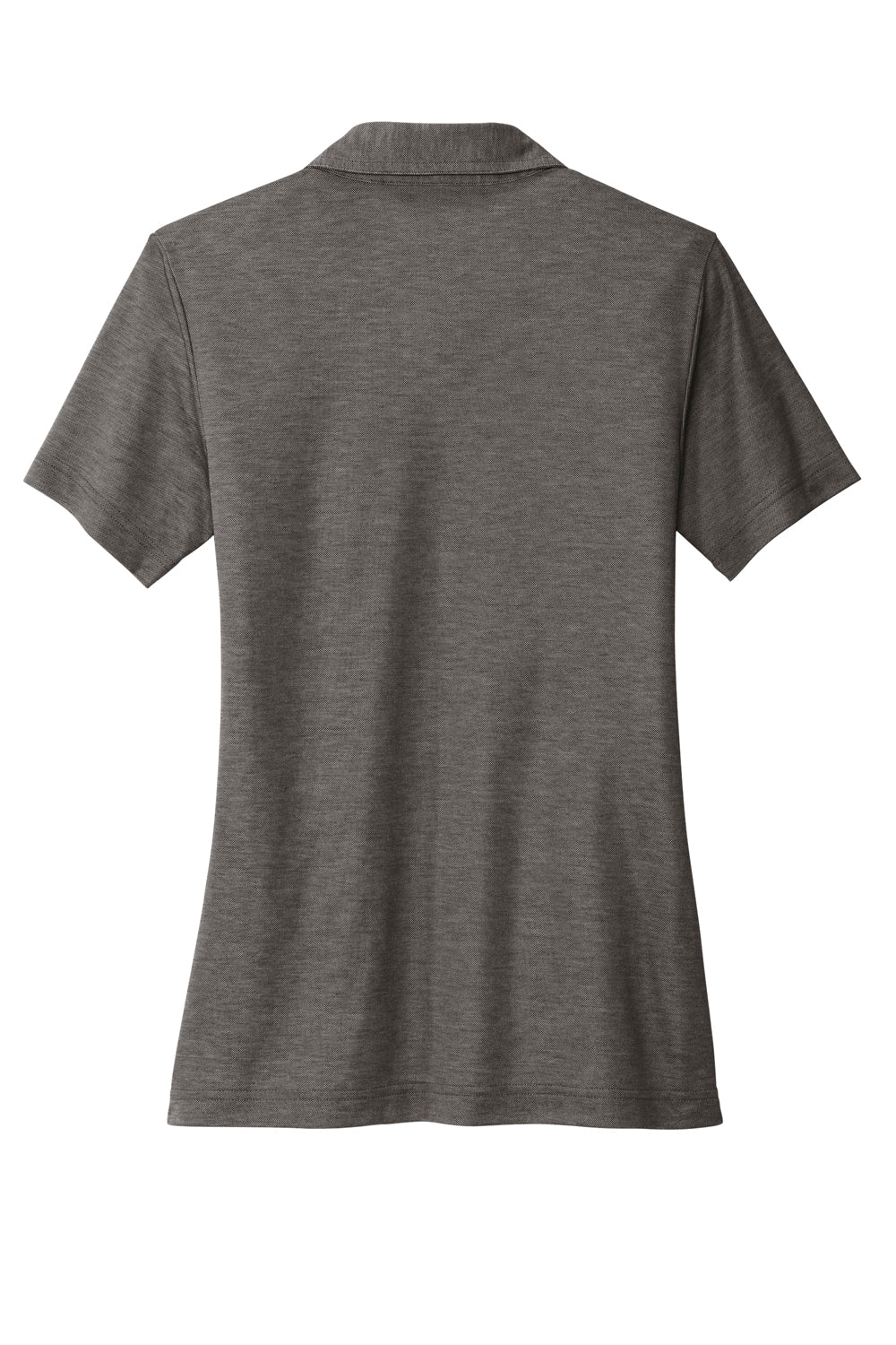 TravisMathew TM1WW002  Oceanside Moisture Wicking Short Sleeve Polo Shirt Heather Black Flat Back