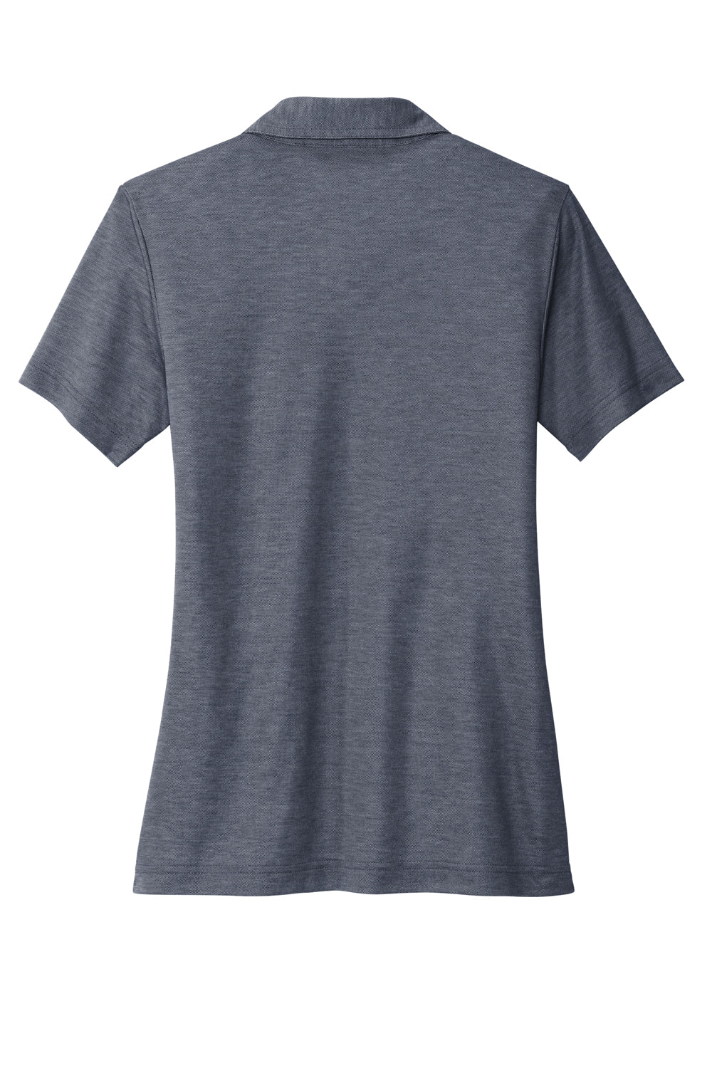 TravisMathew TM1WW002  Oceanside Moisture Wicking Short Sleeve Polo Shirt Heather Blue Nights Flat Back