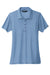 TravisMathew TM1WW002 Womens Oceanside Moisture Wicking Short Sleeve Polo Shirt Heather Classic Blue Flat Front