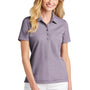 TravisMathew Womens Oceanside Moisture Wicking Short Sleeve Polo Shirt - Heather Sage Purple
