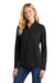 TravisMathew TM1WW003 Womens Crestview 1/4 Zip Sweatshirt Black Model 3Q