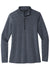 TravisMathew TM1WW003 Womens Crestview 1/4 Zip Sweatshirt Heather Vintage Indigo Blue Flat Front