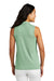 TravisMathew TM1WX001 Womens Coto Performance Wrinkle Resistant Sleeveless Polo Shirt Heather Beryl Green Model Back