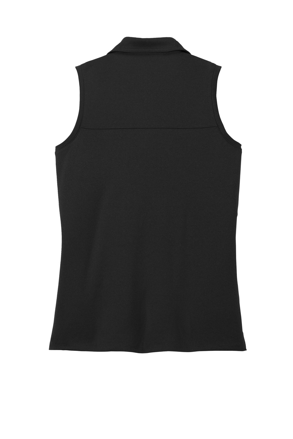 TravisMathew TM1WX001 Womens Coto Performance Wrinkle Resistant Sleeveless Polo Shirt Black Flat Back