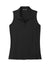 TravisMathew TM1WX001 Womens Coto Performance Wrinkle Resistant Sleeveless Polo Shirt Black Flat Front