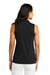 TravisMathew TM1WX001 Womens Coto Performance Wrinkle Resistant Sleeveless Polo Shirt Black Model Back