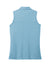 TravisMathew TM1WX001 Womens Coto Performance Wrinkle Resistant Sleeveless Polo Shirt Heather Brilliant Blue Flat Back