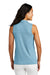 TravisMathew TM1WX001 Womens Coto Performance Wrinkle Resistant Sleeveless Polo Shirt Heather Brilliant Blue Model Back