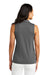 TravisMathew TM1WX001 Womens Coto Performance Wrinkle Resistant Sleeveless Polo Shirt Quiet Shade Grey/Black Model Back
