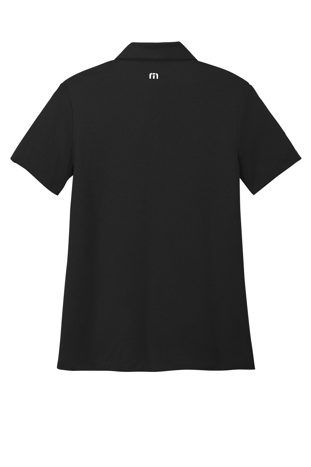 TravisMathew TM1WX002 Womens Coto Performance Wrinkle Resistant Short Sleeve Polo Shirt Black Flat Back