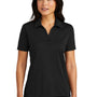 TravisMathew Womens Coto Performance Wrinkle Resistant Short Sleeve Polo Shirt - Black