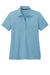 TravisMathew TM1WX002 Womens Coto Performance Wrinkle Resistant Short Sleeve Polo Shirt Heather Brilliant Blue Flat Front