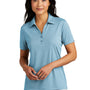 TravisMathew Womens Coto Performance Wrinkle Resistant Short Sleeve Polo Shirt - Heather Brilliant Blue