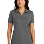 TravisMathew Womens Coto Performance Wrinkle Resistant Short Sleeve Polo Shirt - Quiet Shade Grey/Black