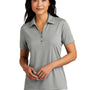TravisMathew Womens Coto Performance Wrinkle Resistant Short Sleeve Polo Shirt - Heather Quiet Shade Grey