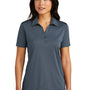 TravisMathew Womens Coto Performance Wrinkle Resistant Short Sleeve Polo Shirt - Vintage Indigo Blue/Black