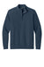 TravisMathew TMA41421 Mens Ocean Villa 1/4 Zip Sweatshirt Heather Blue Flat Front