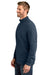 TravisMathew TMA41421 Mens Ocean Villa 1/4 Zip Sweatshirt Heather Blue Model Side