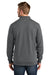 TravisMathew TMA41421 Mens Ocean Villa 1/4 Zip Sweatshirt Heather Dark Grey Model Back