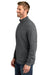TravisMathew TMA41421 Mens Ocean Villa 1/4 Zip Sweatshirt Heather Dark Grey Model Side