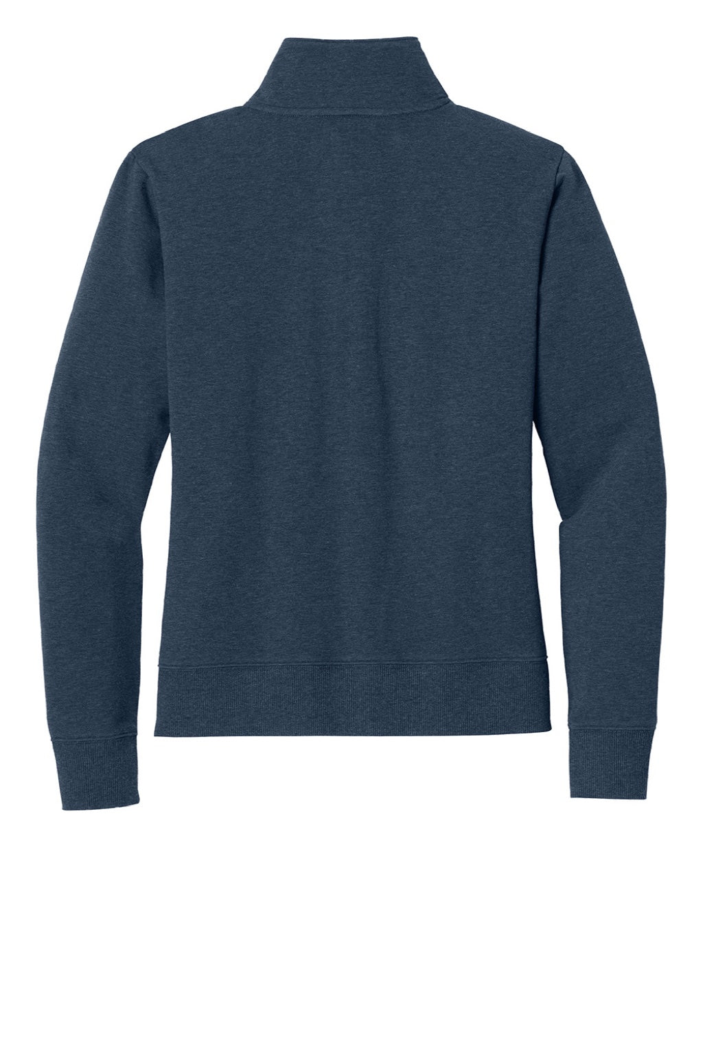 TravisMathew TMA41428 Womens Ocean Villa 1/4 Zip Sweatshirt Heather Blue Flat Back