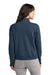 TravisMathew TMA41428 Womens Ocean Villa 1/4 Zip Sweatshirt Heather Blue Model Back