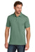 TravisMathew TMA41461 Mens Glenview Wrinkle Resistant Short Sleeve Polo Shirt Laurel Green Model Front