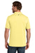 TravisMathew TMA41461 Mens Glenview Wrinkle Resistant Short Sleeve Polo Shirt Pale Yellow Model Back