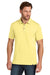 TravisMathew TMA41461 Mens Glenview Wrinkle Resistant Short Sleeve Polo Shirt Pale Yellow Model Front