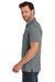 TravisMathew TMA41461 Mens Glenview Wrinkle Resistant Short Sleeve Polo Shirt Quiet Shade Grey Model Side