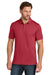 TravisMathew TMA41461 Mens Glenview Wrinkle Resistant Short Sleeve Polo Shirt Scooter Red Model Front