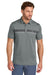 TravisMathew TMA41462 Mens Glenview Wrinkle Resistant Short Sleeve Polo Shirt Quiet Shade Grey Model Front
