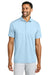 TravisMathew TMA42773 Mens Onward Short Sleeve Polo Shirt Heather Airy Blue Model Front