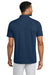 TravisMathew TMA42773 Mens Onward Short Sleeve Polo Shirt Heather Navy Blue Model Back
