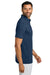 TravisMathew TMA42773 Mens Onward Short Sleeve Polo Shirt Heather Navy Blue Model Side