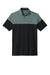 TravisMathew TMA42774 Mens Onward Colorblock Short Sleeve Polo Shirt Balsam Green/Black Flat Front