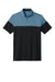 TravisMathew TMA42774 Mens Onward Colorblock Short Sleeve Polo Shirt Copen Blue/Black Flat Front