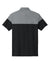 TravisMathew TMA42774 Mens Onward Colorblock Short Sleeve Polo Shirt Heather Quiet Shade Grey/Black Flat Back