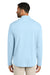 TravisMathew TMA42775 Mens Onward 1/4 Zip Sweatshirt Heather Airy Blue Model Back