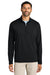 TravisMathew TMA42775 Mens Onward 1/4 Zip Sweatshirt Black Model Front