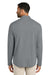 TravisMathew TMA42775 Mens Onward 1/4 Zip Sweatshirt Heather Quiet Shade Grey Model Back