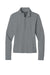 TravisMathew TMA42778 Womens Onward 1/4 Zip Sweatshirt w/ Pockets Heather Quiet Shade Grey Flat Front
