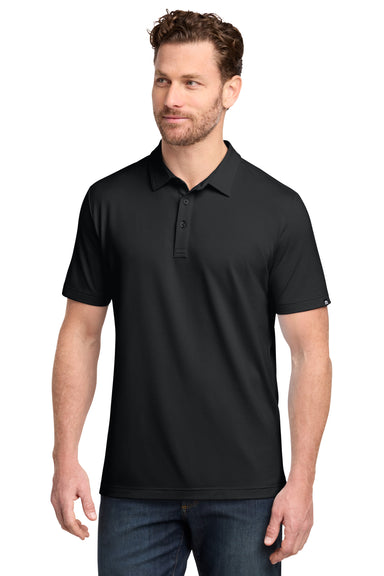 TravisMathew TMA46371 Mens Crestview Short Sleeve Polo Shirt Black Model Front