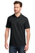 TravisMathew TMA46371 Mens Crestview Short Sleeve Polo Shirt Black Model Front