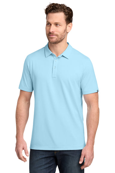 TravisMathew TMA46371 Mens Crestview Short Sleeve Polo Shirt Dream Blue Model Front