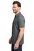 TravisMathew TMA46371 Mens Crestview Short Sleeve Polo Shirt Heather Grey Model Side