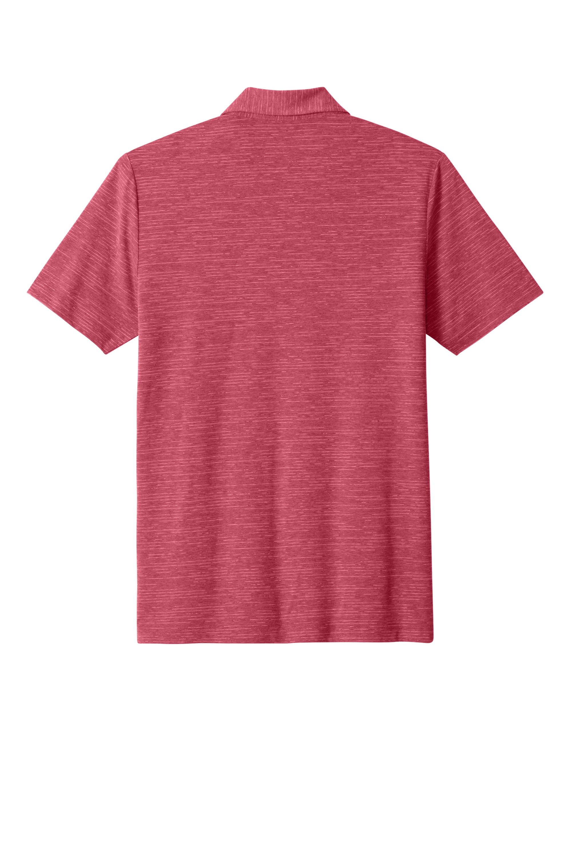 TravisMathew TMA46371 Mens Crestview Short Sleeve Polo Shirt Heather Scooter Red Flat Back