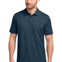 TravisMathew Mens Crestview Short Sleeve Polo Shirt - Heather Vintage Indigo Blue - Coming Soon
